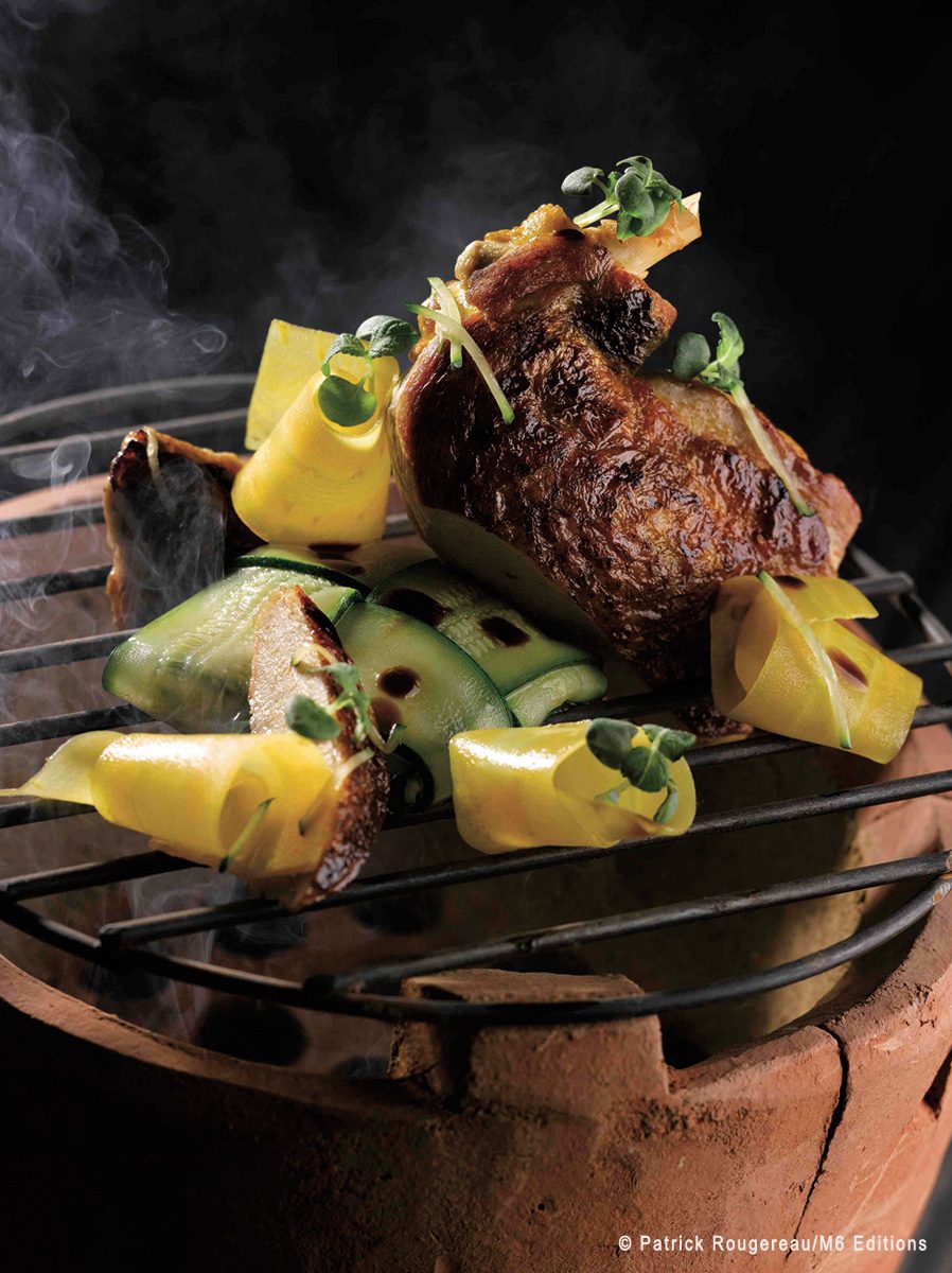 Pintade et légumes, cuisine gastronomique du Garage à Martigues